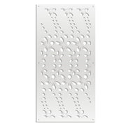 SPRING - Pannello in PVC traforato - Parasole Colore: bianco, Misura: 98x198 cm