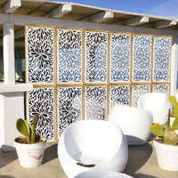 SQUIRT  - Moduli Decorativi in Legno e PVC Colore: bianco, Misura: 73x148 cm