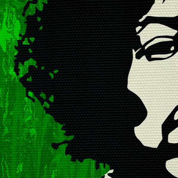 Stampa su tela Jimi Hendrix Quadro Canvas su telaio in legno Misura: 130x130 cm