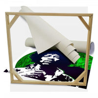 Stampa su tela Jimi Hendrix Quadro Canvas su telaio in legno Misura: 130x130 cm