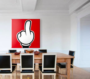 Stampa su tela Mano di Topolino - 01 Quadro Canvas su telaio in legno Misura: 80x80 cm