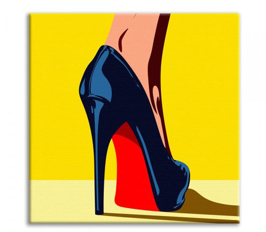 Stampa su tela Tacco-16 Quadro Canvas su telaio in legno Misura: 100x100 cm