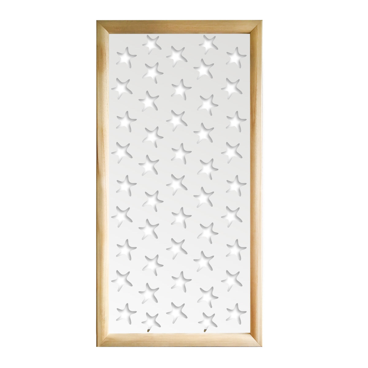 STARFISH - Moduli Decorativi in Legno e PVC Colore: bianco, Misura: 73x148 cm