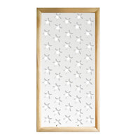 STARFISH - Moduli Decorativi in Legno e PVC Colore: bianco, Misura: 73x148 cm