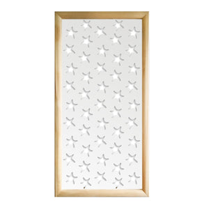 STARFISH - Moduli Decorativi in Legno e PVC Colore: bianco, Misura: 73x148 cm