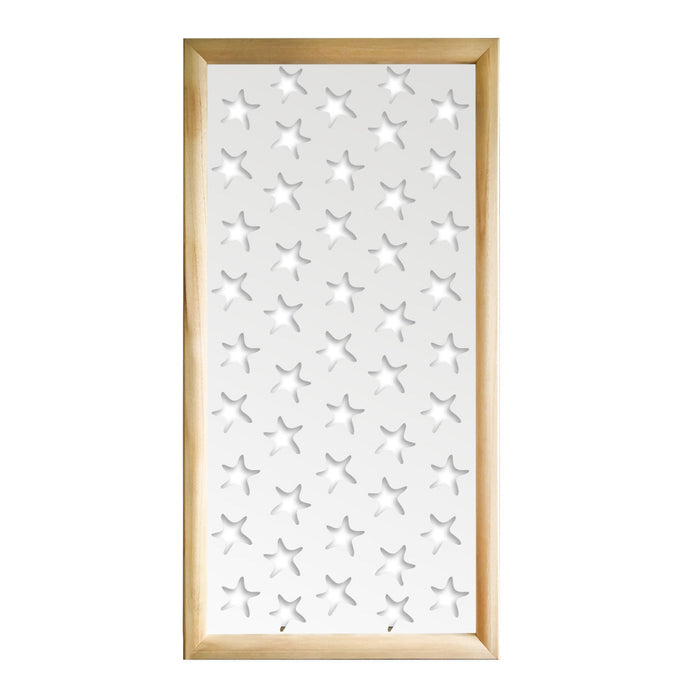 STARFISH - Moduli Decorativi in Legno e PVC Colore: bianco, Misura: 73x148 cm