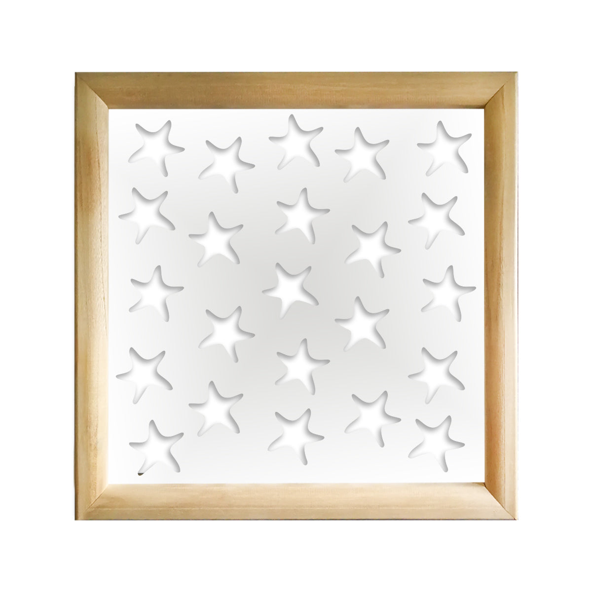 STARFISH - Moduli Decorativi in Legno e PVC Colore: bianco, Misura: 73x73 cm