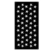 STARFISH - Pannello in PVC traforato - Parasole Colore: nero, Misura: 50x150 cm