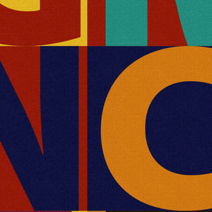 STI GRAN CAZ.. - Poster Ironico - Quadro stampato su Canvas e montato su telaio in legno Misura: 100x140 cm