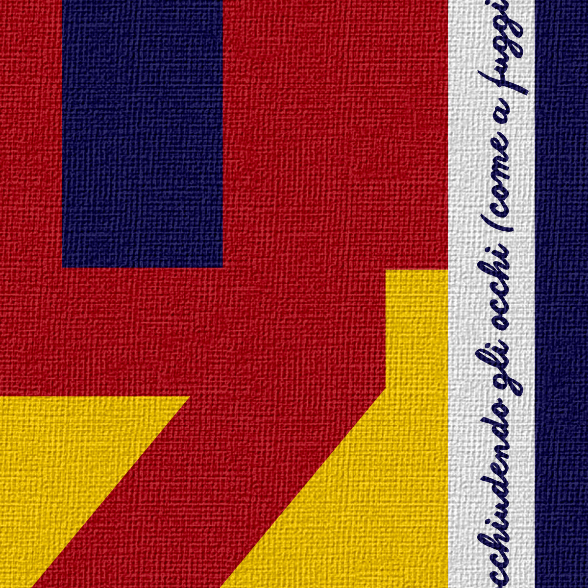 STICAZZI - Quadro stampa su tela montata su telaio in legno Misura: 130x130 cm