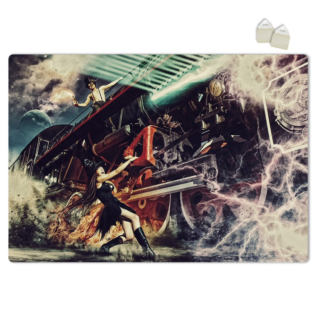 STOP THE TRAIN- POSTER in PVC da 3mm Misura: 70x100 cm