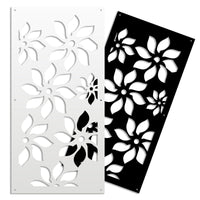 SUNFLOWERS - Pannello in PVC traforato - Parasole Colore: nero, Misura: 73x148 cm