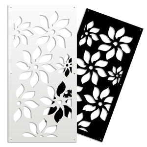 SUNFLOWERS - Pannello in PVC traforato - Parasole Colore: nero, Misura: 73x148 cm