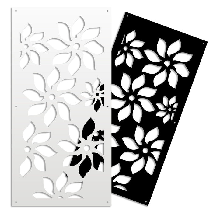 SUNFLOWERS - Pannello in PVC traforato - Parasole Colore: nero, Misura: 73x148 cm