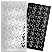 SUNNY - Pannello in PVC traforato - Parasole Misura: 50x150 cm, Colore: nero