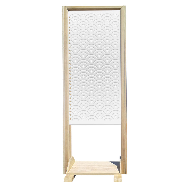 SUNNY - Separè - Paravento modulabile - 70x190cm - in Legno e PVC Colore: bianco