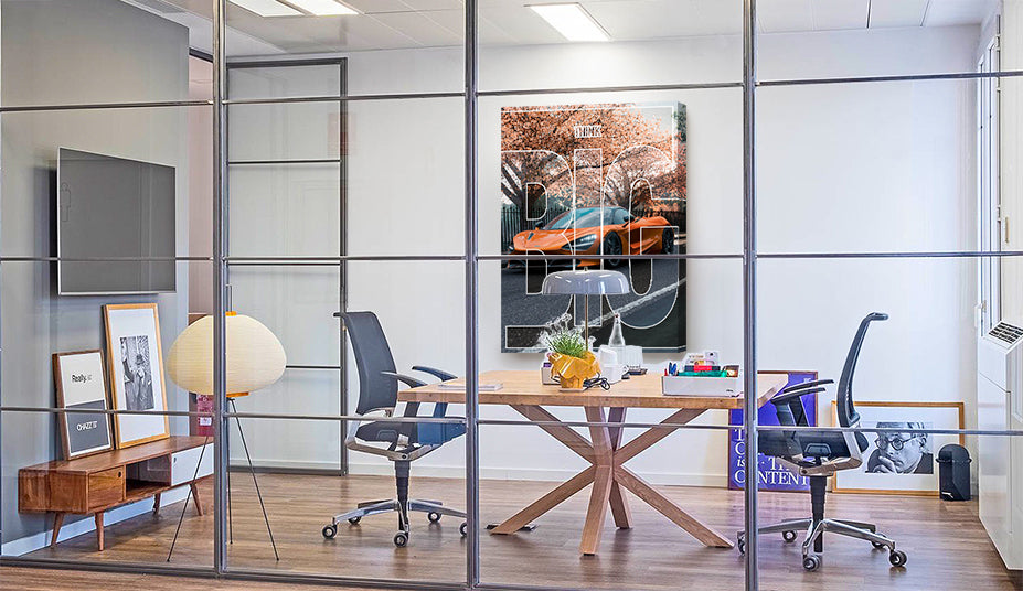 SUPERCAR - ORANGE - THINK BIG - Quadro stampato su Canvas e montato su telaio in legno Misura: 70x100 cm