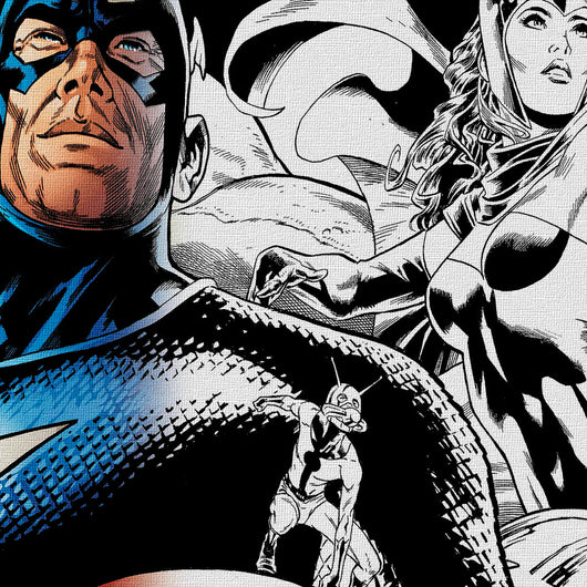 SUPEREROI LEGACY Quadro stampa su tela e montata su telaio in legno Misura: 140x70 cm