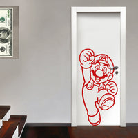 SUPERMARIO - Adesivo murale wall sticker in vinile 55x110 cm Colore: Rosso