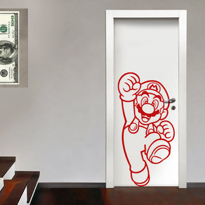 SUPERMARIO - Adesivo murale wall sticker in vinile 55x110 cm Colore: Rosso