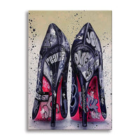 Tacchi a Spillo -  Quadro Canvas Contemporaneo su telaio in legno Misura: 50x70 cm