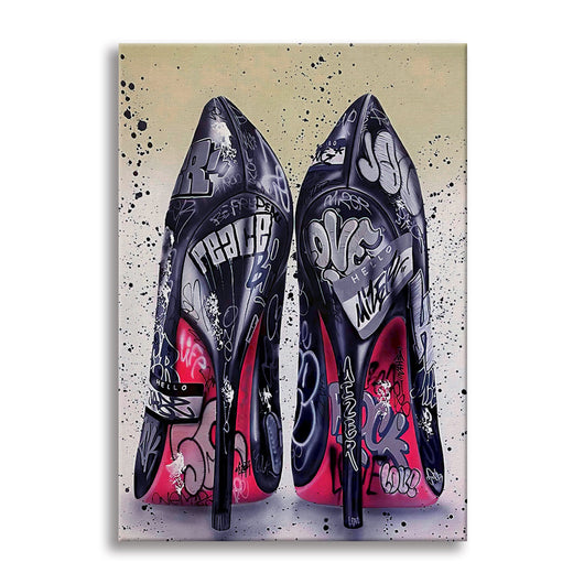 Tacchi a Spillo -  Quadro Canvas Contemporaneo su telaio in legno Misura: 50x70 cm