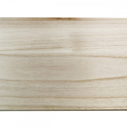 TAVOLA In LEGNO LAMELLARE MONO-STRATO - Levigato - Light Wood - Alluminio Vegetale Misura: 20x2x203 cm