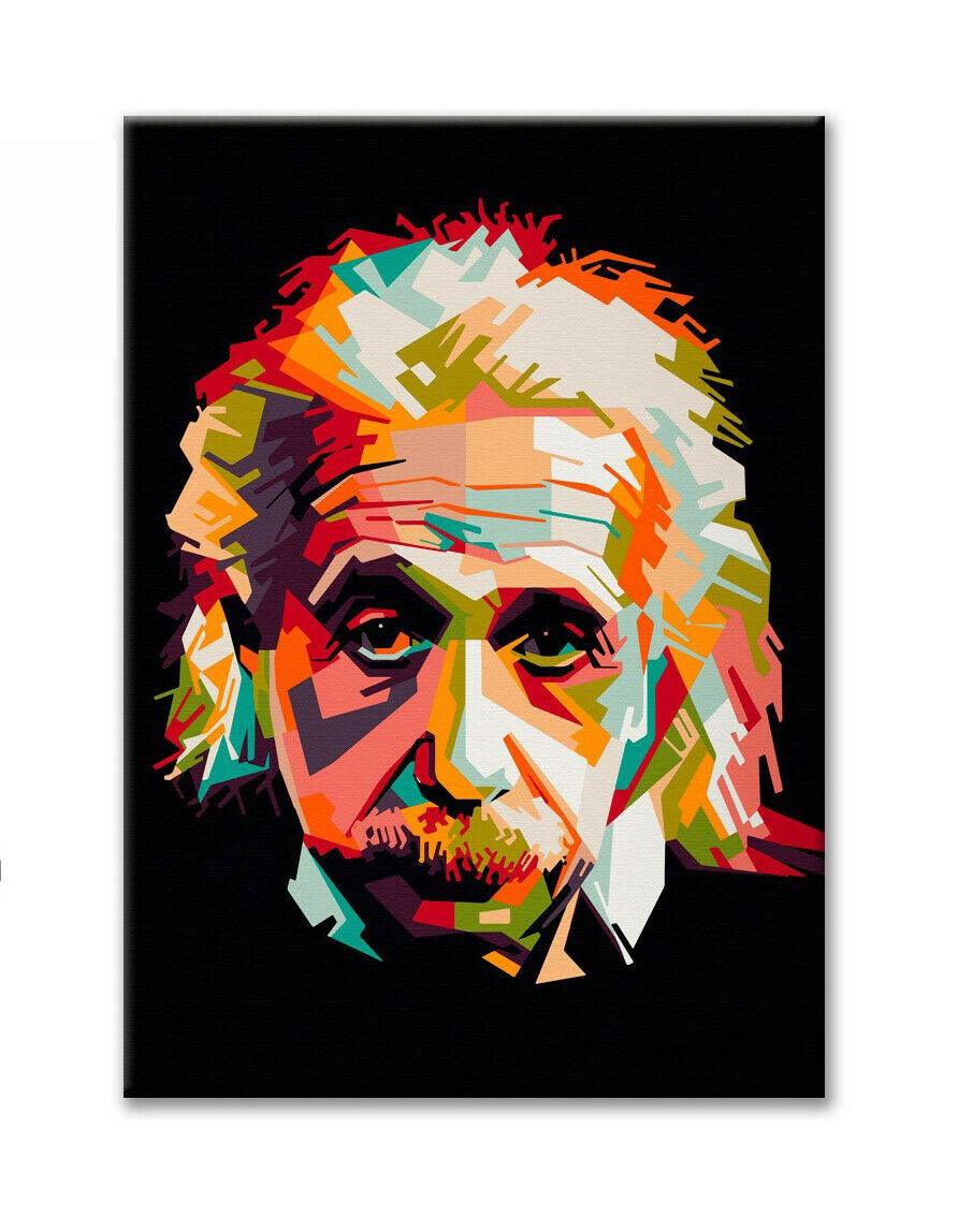 Tela arredo ALBERT EINSTEIN pop art - stampa su tela in alta definizione Misura: 50x70 cm