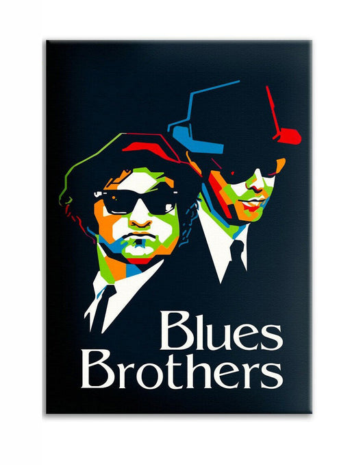 Tela arredo The Blues Brothers pop art - stampa su tela in alta definizione Misura: 50x70 cm