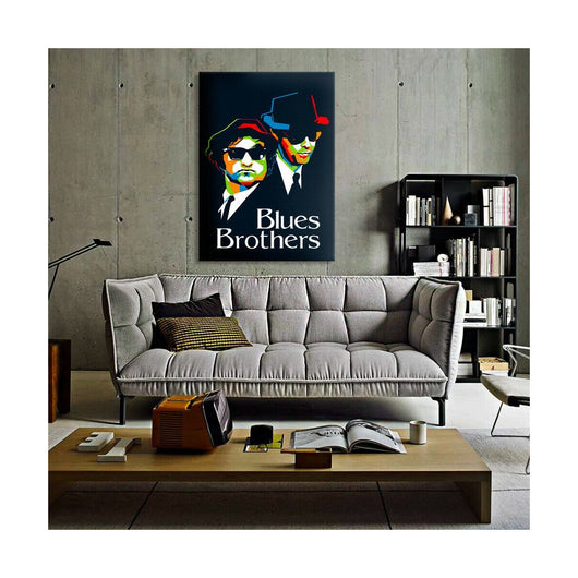 Tela arredo The Blues Brothers pop art - stampa su tela in alta definizione Misura: 70x100 cm