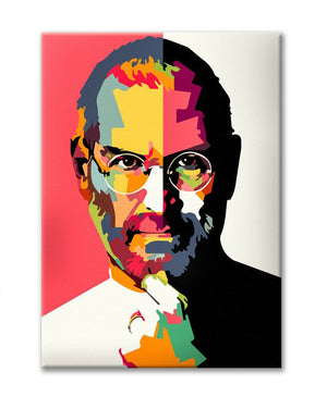 Tela STEVE JOBS pop art, - stampa su tela in alta definizione Misura: 70x100 cm