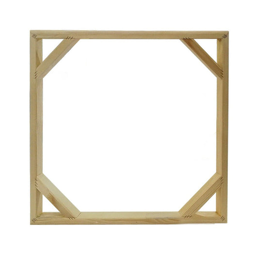 Telaio In Legno Listellare Levigato Per Montaggio Tela Quadrati Misura: 60x60 cm