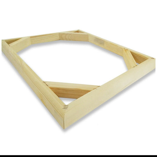 Telaio In Legno Listellare Levigato Per Montaggio Tela Quadrati Misura: 30x30 cm