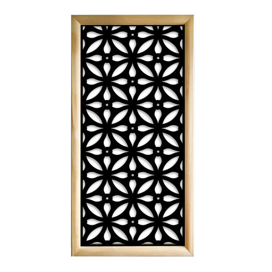 TELLY - Moduli Decorativi in Legno e PVC Misura: 47x94 cm, Colore: nero