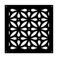 TELLY - Pannello in PVC traforato - Parasole Colore: nero, Misura: 73x73 cm