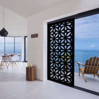 TELLY - Pannello in PVC traforato - Parasole Colore: nero, Misura: 73x148 cm