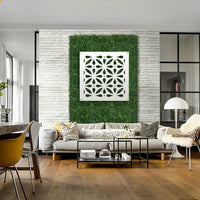 TELLY - Pannello in PVC traforato - Parasole Misura: 48x48 cm, Colore: bianco