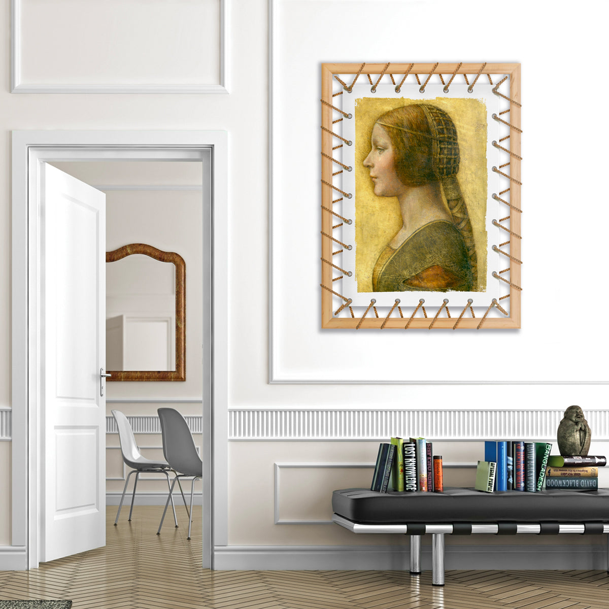 Tensotela 70x95 cm - Leonardo da Vinci Style Misura: 70x95 cm