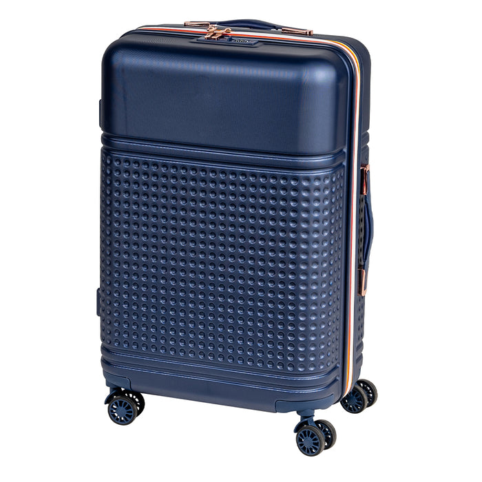 Set 4 Valigie Rigide in ABS da Viaggio Blu con Ruote Easy Roll e Beauty Case
