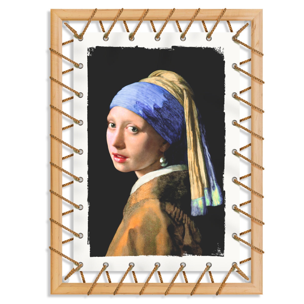 Tensotela 70x95 cm - Vermeer girl with pearl Misura: 70x95 cm