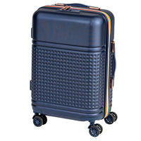 Set 4 Valigie Rigide in ABS da Viaggio Blu con Ruote Easy Roll e Beauty Case