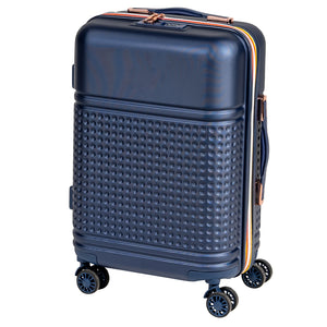 Set 4 Valigie Rigide in ABS da Viaggio Blu con Ruote Easy Roll e Beauty Case