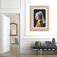 Tensotela 70x95 cm - Vermeer girl with pearl Misura: 70x95 cm