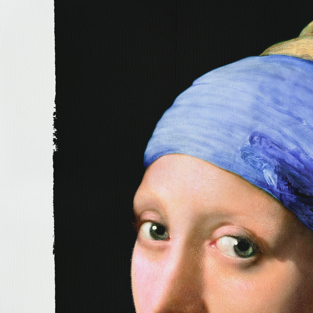 Tensotela 70x95 cm - Vermeer girl with pearl Misura: 70x95 cm