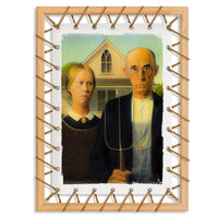 Tensotela 70x95 cm - Wood American Gothic Misura: 70x95 cm