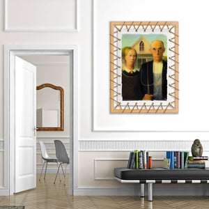 Tensotela 70x95 cm - Wood American Gothic Misura: 70x95 cm