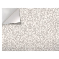 TEXTURE FLOREALE AVORIO - Pellicola stampata adesiva in PVC finitura opaca Misura: 100x500 cm