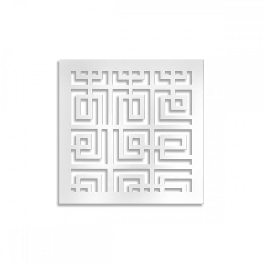 THAI - Pannello in PVC traforato - 10mm spessore Colore: bianco, Misura: 48x48 cm