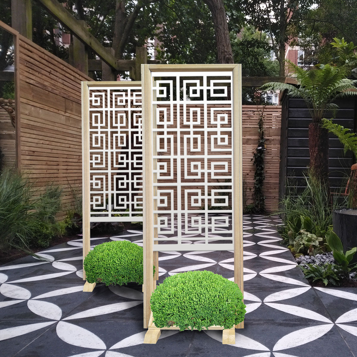 THAI - Separè - Paravento modulabile - 70x190cm - in Legno e PVC Colore: bianco