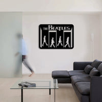 THE BEATLES ABBEY ROAD - Quadro moderno in pvc solido 68 x 48 cm Colore: nero